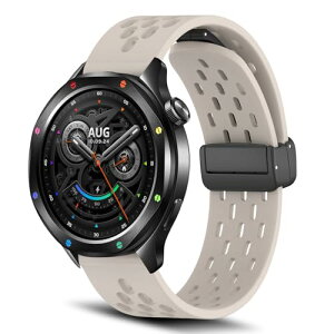 Xiaomi Watch S4 �����o���h 22mm �V���R�� �}�O�l�b�g�t�� �X�|�[�c�o���h �ւ��X�g���b�v �����x���g �_�炩�� �ʋC�� �����ȒP �y�� �������₷�� �j���� Xiaomi Watch S4 (�X�^�[���C�g�J���[ ) ��