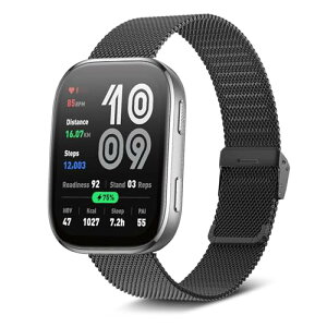Amazfit Bip 6 �o���h 22mm �����x���g �X�e�����X�`�[�� �����o���h �����o���h �ւ��X�g���b�v �h�K �X�e�����X �����ȒP �r�W�l�X�� �j�����p Amazfit Bip 6 (�u���b�N) ��������