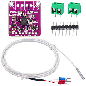 MAX31865 PT100 / PT1000RTD �M�d�΃v���[�u 3.3 / 5V for Arduino ���x���o�탂�W���[�� -50-200��0.5m / 1.6ft3����PT100RTD�Z���T�[�v���[�u ��������