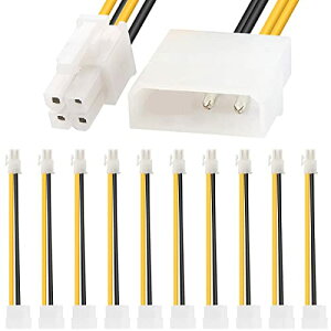 ATX12V�p �d���ϊ��P�[�u�� �y���t�F�����d��(4�s��/�I�X)�R�l�N�^- P4 ATX(4�s��/�I�X)�d���A�_�v�^�P�[�u�� 4�s��ATX�}�U�[�{�[�h�p 20cm 10�{�Z�b�g ��������