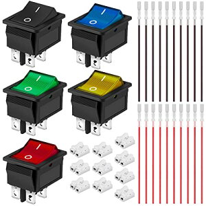 bJ[XCb` AC 16A/250V 20A/125V DPST I/It ~jvX{^ 5F (////) 4s 2|WV LEDgOXCb` C[ C[RlN^[t 5