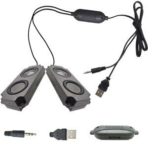 有線スピーカー 3W 8 オーム 5V USB 電源ポート 3.5mm オーディオポート ケーブル長さ 1.5m 5V USB 重低音 3w コンピューター カーオーディオ テレビ その他の電子機器に適していますオーディオ テレ