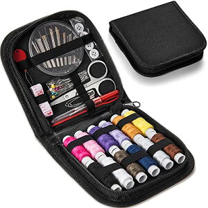 裁縫セット 12色糸 ミニ 裁縫道具セット 収納バッグ付き 持ち運び 指ぬき 手縫い針 プロ裁縫道具 人気裁縫セット ポータブルミシンアクセサリー 操作に便利です 刺繍 手芸DIY 家庭用 旅行用
