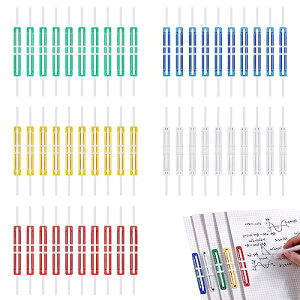 ファスナー ペーパーファスナー (50枚セット) 紙ファスナー 2つ穴用 書類とじ ノート ペーパーファスナーファイル 色分けしてファイリング ルーパーファスナー 柔軟性 耐久性 使用簡単 取り