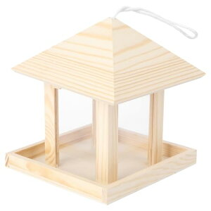 木製 鳥 餌箱 バードフィーダー 餌台 餌入れ 野鳥 野鳥の餌 バード食器 鸚鵡 小鳥用食器 食器 ブランコ 自動給餌