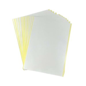 A4両面接着シート 10枚入A4両面接着シート 透明なクラフト接着テープシート クラフトアルバムの装飾DIY用の超強力な粘着性のA4接着シート 白い自己接着テープサンドイッチレイヤーギフト用