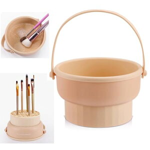 メイクブラシクリーナー メイクブラシ洗浄 乾燥 収納 3in1 メイクブラシセット シリコン 大容量 吊り下げ可能 取り外し可能 置き台 洗浄 清潔 乾燥 おしゃれ無臭 パフクリーナー スポンジク