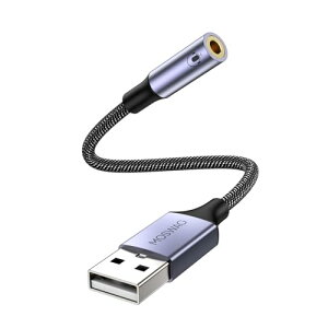 USB I[fBI ϊA_v^ Ot TEhJ[h 4 TRRS ϊ usb-3.5mm I[fBIP[u Cz wbhtH PC bvgbv Linux fXNgbv PS4 ̑̃foCXɑΉ 
