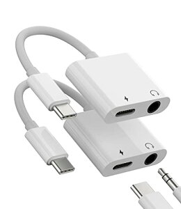 ^Cvc CzWbNϊ A_v^[ (2pbN) 2in1 Apple IPhone15 Pro Max Plus ipad Pro USB C 3.5mm wbhtH }[d҃A_v^ Type-c DAC AUX P[uϊ킽c I[fBI }CN