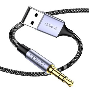3.5mm  USB I[fBIWbNA_v^[ USB IX 3.5mm IX AUX XeI I[fBIRo[^[ iC wbhtHWbN  USB AUXP[uւPC bvgbv Windows Mac OSX 