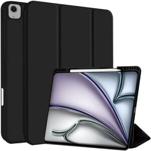 iPad Air 11C` M2 (2024) P[X O܃X^h y[ I[gX[v / EFCN@\Ή ϏՌ ^ y Sʕی h~ EȒP - ubN 