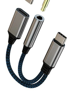 USB C ^Cvc 3.5mm CzWbN [d ϊA_v^ (2in1) ΉApple Iphone 15 Pro Ipad Air Macbook ΉSamsung USB-C Type-C P[u DAC Typec  A_v^[  Aux [dȂCz  Multipo