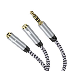 I[fBIzP[u 3.5mm 4 3 CzWbN  ϊ P[u IX to 2*X (wbhz+}CN) Hi-Fi I[fBIP[u 3.5mm ϊ Cz R[h wbhZbgϊ