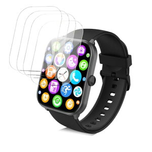 HOIBAI �X�}�[�g�E�H�b�` 1.91�C���` �t�B���� �ی�t�B���� HOIBAI �X�}�[�g�E�H�b�` 1.91�C���` TPU�� �t���ی�t�B���� ����0.3mm ��U�h�~ ���{�� �S�ʕی� �ώw�� �X�N���b�`�h�~ �������� HOIBAI 