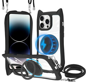 iPhone 14 Pro Max P[X NA MagSafeΉ 360x]X^h Ot PCw + TPUop[ CX[d lbN V_[ Jo[ | | ΂߂ Rt ؍ 킢t@bV