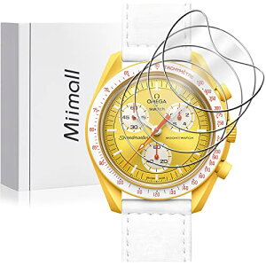 OMEGA x Swatch BIOCERAMIC MOONSWATCH �t�B���� BIOCERAMIC MOONSWATCH�t���ی�t�B���� ���\�� TPU�ޗ� �w��h�~ �C�A�Ȃ������ߗ� �ȒP�\�tOMEGA x Swatch BIOCERAMIC MOONSWATCH �V�[�g �݊��i [6����]
