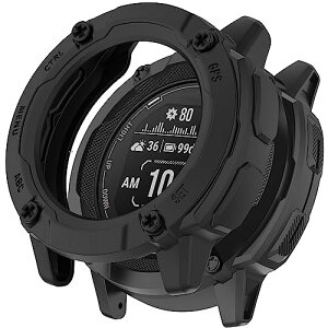 Garmin Instinct 2X / Instinct 2X Tactical Edition P[X hՌ h~ \tg TPUގ y ^ K[~ Instinct 2X یJo[ Ή ȒP Instinct 2X Jo[ (ubN) 