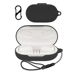 JBL SOUNDGEAR SENSE �P�[�X �J�o�[ ���C�����X �C���[�z�� �V���R�� �ی�P�[�X (�J���r�i�t��+�X�g���b�v�t�� ) �����h�~ �L�Y�h�~ �ϏՌ� �����[�d�\ �h�� �h�o (�u���b�N)