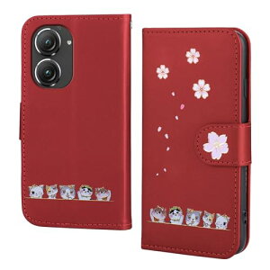 Zenfone 10 �P�[�X Asus Zenfone 9 �蒠�^ PU���U�[ �[���t�H��10 �P�[�X Zenfone 9 �J�o�[ ���z�^ ���킢���q�L�̃G���{�X�͗l �z�b�g�X�^���s���O�H�� �J�[�h���[ �X�^���h�@�\ �h�o Asus Zenfone 9 / ZenFone