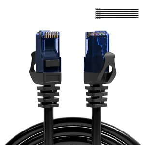 LANケーブル 5M 屋外用 CAT6 イーサネットケーブル UTP 高速ギガビット有線ランコード 1.0Gbps / 250MHz 2重被覆インターネットケーブル カテゴリ6ネットワーク接続線 屋外lan配線 難燃性 / 耐候性 /