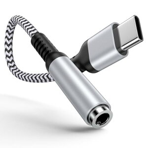 ^Cvc Cz WbN ϊA_v^ USB C 3.5mm Cz ϊP[u iPhone 16 Cz wbhzA_v^[Type C 3.5mm ϊ ʘbΉ iPhone16 / 15 / iPadȂǑΉ 0.18m 