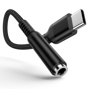 ^Cvc Cz WbN ϊA_v^ USB C 3.5mm Cz ϊP[u iPhone 16 Cz wbhzA_v^[Type C 3.5mm ϊ ʘbΉ iPhone16 / 15 / iPadȂǑΉ 0.18m 