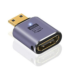 Mini HDMI HDMIϊA_v^ 8K 48Gbps HDMI Mini-HDMIϊA_v^ 2.1 Ki ~j hdmiIX-Xϊ A_v^ Ή3D 8K@60hz 4K 2160P 1080PȂǂ 1 