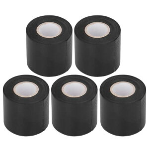 非粘着テープ パイプラッピングテープ 幅6cm エアコン(黒)