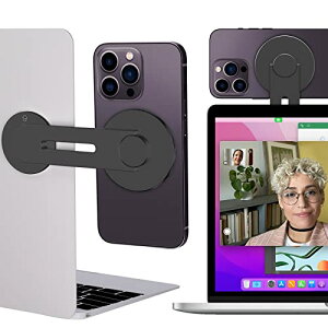 Macbook�p & iPhone�p �A�g�J���� �}�E���g 180°���߉\�� Continuity �J�����}�E���g MagSafe�Ή���iOS 16 / macOS Ventura�Ή���iPhone 14 13 12�V���[�Y�Ή��̘A���J�����}�E���g [�X����] [�����ȒP] [�܂肽