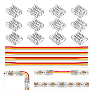 3PIN RlN^[Lbg 10mm RlN^[ ȃRlN^[ 12C{[hւ̃RlN^ 15cm 22AWGR[hP[u LEDe[vCgp̓ȃ~hJo[RlN^[ csv 3