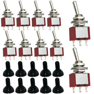 �~�j�g�O���X�C�b�` ������Z�b�g�X�C�b�`�G���N�g���j�N�X 3 �s�� 2 �|�W�V���� 6mm �p�l���J�b�g�A�E�g AC125V 6A(250V/3A) MTS-112 �������^���X�C�b�` 10 �� �ԗp�o���X�C�b�` SPDT M6 �h���L���b�v