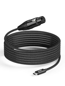 XLR to USB C 1.8M XLR Xto USB Type C^I[fBIϊP[u }CNgѓdb (X}z) /bvgbv/^ubg֕ϊ Windows Macos iOS Android Linux Unix V[PGA 58ɓK 1.8[