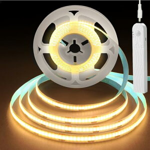 5V [VZT[t COB LEDXgbvCg Ԓx߉\ 2ނ̓d dr (dr͕ʔł) 2M2 F 3000K LED320/M 8mm Lb`Lrlbgp 