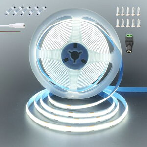 e[vCg 24V  ڑ COB LEDXgbvCg (ނo̔ztXgbv̂) 10M F 6500K LED320/M ͂Ȍ 8mm hIP20 180°CRI]=90 ʃe[vό`\ ؒf\ DIY 