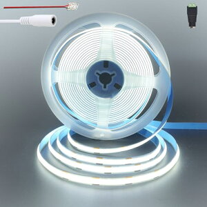 12V COB LEDXgbvCg 2M F 6500K 480LEDs/m 5521DCXRlN^[Ɛԍ[ht 8mm hIP20 180°CRI]=90 ʃe[vό`\ ؒf\ DIY ƒ̃CeAp 
