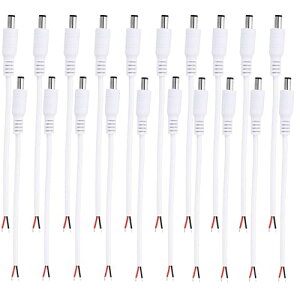 DCdP[u 15cm 20Zbg IX d sbOe[ o vO RlN^ P[u DC 5.5mm x 2.1mm RlN^ 22AWG 12V/24V LEDe[vCg gXtH[}[ڑp 