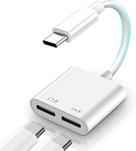 USB C CzWbN ϊ ^Cvc Cz ϊ 2in1 [dȂCz PD}[d DAC`bv XX ʒ/ʘb/yΉ iPhone16/iPhone15/iPad/Google/Galaxy/Xiaomi/Android/Type Cfo