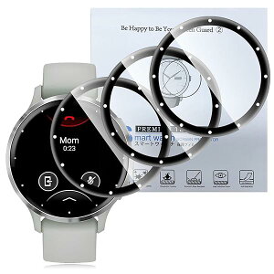 Garmin Venu 3S フィルム ガーミン Venu 3S 対応 保護フィルム 固定用キット付き 3D曲面カバー 高透過率 高感度タッチ 衝撃吸収 指紋防止 防水 自動吸着 気泡防止 送料無料