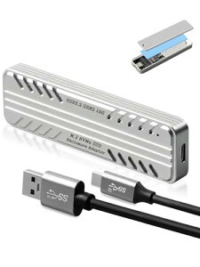M.2 SSD OtP[X NVME P[X USB3.2 Gen2 ڑ M2 SSD P[X 10Gbps] NVME Ή tA~P[X 2230 / 2242 / 2260 / 2280 M key / B+M key SSDΉ [VRT[}pbh USB A C&USB C CP[ut