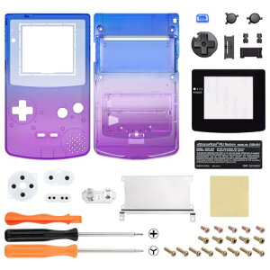 Gameboy Color �Ή� IPS�A�b�v�O���[�h �����p �V�F�� �t���n�E�W���O �J�o�[ �{�^���t�� �N���A GBC OSD IPS & Regular IPS & Standard LCD�ɂ��Ή����܂� (�R���\�[����IPS�X�N���[���͕t�����Ă��܂���B) 