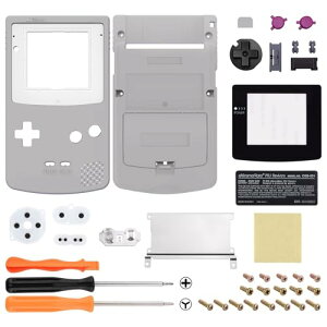 Gameboy Color �Ή� IPS�A�b�v�O���[�h �����p �V�F�� �t���n�E�W���O �J�o�[ �{�^���t�� GBC OSD IPS & Regular IPS & Standard LCD�ɂ��Ή����܂� (�R���\�[����IPS�X�N���[���͕t�����Ă��܂���B) �O���[