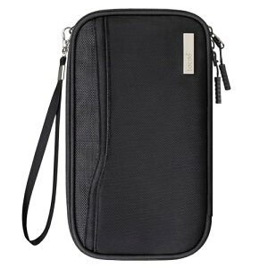 パスポートホルダー 家族 パスポート 財布 レディース メンズ 旅行 書類 オーガナイザー クレジットカード ケース バッグ 耐水性 取り外し可能なリスト&ネックストラップ付き 携帯用 旅行