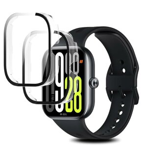 Redmi Watch 5 �P�[�X �J�o�[ �t�B���� ��̌^ �S�ʕی� �����ߗ� �����x�^�b�` �y�� �Ռ��z�� �w��h�~ �h���h�o (�N���A*2) [2���Z�b�g] ��������