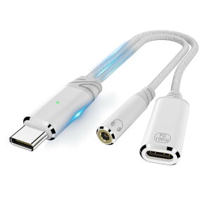 CzϊA_v^ 2in1USB C to 3.5mm Czϊ I[fBI WbNϊ P[u yĐ }[d100W  ϋvґgiCP[u DAC ΉiPhone 15 16 iPad Pro HUAWEI [