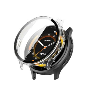 Garmin Venu 3 �P�[�X �t�B����+PC�t���[�� ��̌^ Garmin Venu 3�h�� �J�o�[ �ی�P�[�X �S�ʕی� �����ȒP �����ߗ� �h���h�o �ϏՌ� (�N���A) ��������