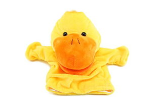 かわいい アヒルさん の パペット やわらか ぬいぐるみ