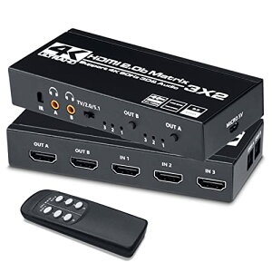 HDMI }gbNX ؑ֊ ZN^[ 32o 4K@60Hz HDRΉ  (fW^ 3.5mmXeIo) HDMI2.0b / HDCP2.2 z XCb`[ PS4 / PS5 / Nintendo Swich / Fire TV StickȂǂɓK 蓮