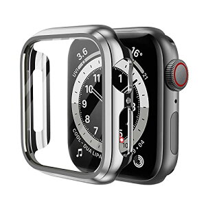 Apple Watch �P�[�X Series SE2 / SE / 9 / 8 / 7 / 6 / 5 / 4 40mm PC+TPE�ގ� �ی�P�[�X ���ϋv �ϏՌ� �R���p�`�u���A�b�v���E�H�b�` �P�[�X���y�� �ی�J�o�[ �V���o�[ ��������