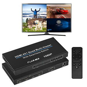 HDMIʕ 4x1 hdmiʕؑ֊ 1080P 41o ʐ؂ւ 4ʓ\ 蓮ؑ HDMIAbh }`r[A[ DVD / vWFN^[ / Q[@ / PS3 / PS4 Pro / Apple TV Ȃ 