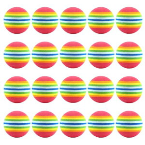 ゴルフ 練習 ボール ゴルフ練習器具 室内 20個セット 42mm ゴルフ球 スポンジ ボール れんしゅう 器具 トレーニングボール ソフト 壁や家具を壊さない ゴルフ用品 屋内 練習